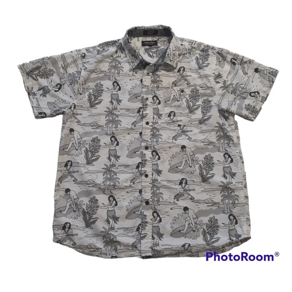 Eighty-Eight Platinum Men's Short Sleeve Button Down Hawaii Theme Shirt Size XL - Picture 1 of 3